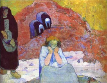  pre - Harvesting of Grapes at Arles Miseres humaines Post Impressionism Primitivism Paul Gauguin